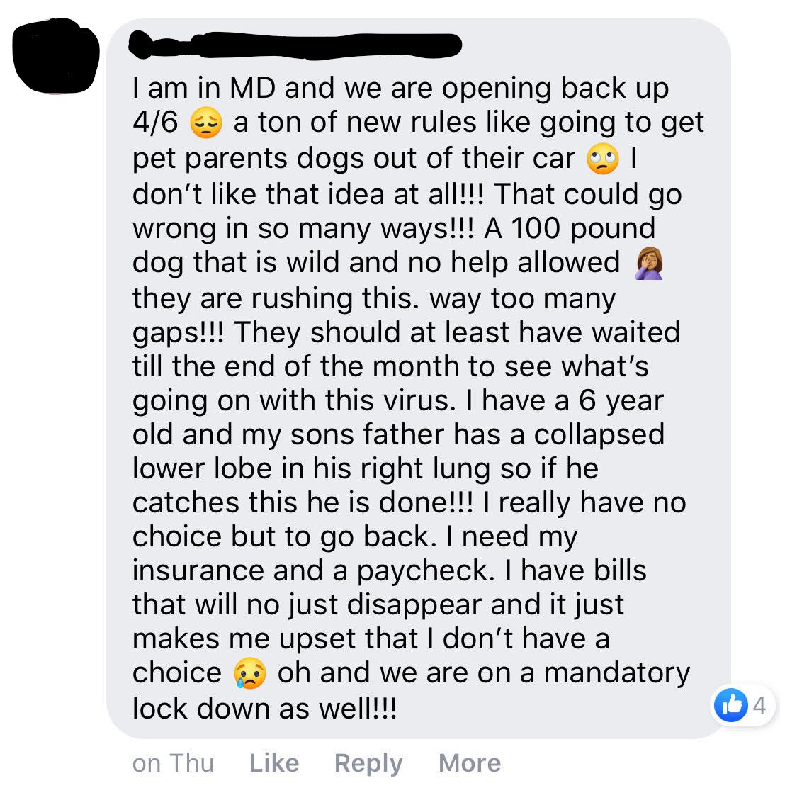 @PetSmart 8. @PetSmart says they are reopening salons because “so many...associates have asked us to.” But in a private Facebook group for employees, hundreds of Petsmart workers are expressing fear and alarm at the decision popular.info/p/as-pandemic-…