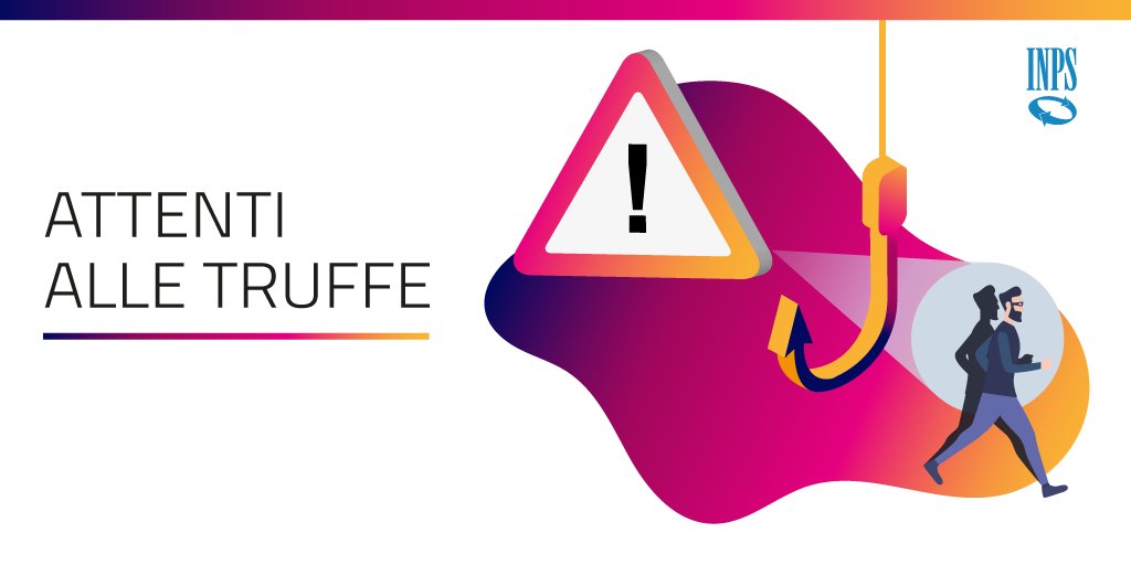 INPS_it's tweet photo. #AttentiAlleTruffe #phishing Si sono verificati sospetti tentativi fraudolenti di richiesta di dati sensibili attraverso l'invio di #SMS che invitano a cliccare su un #link e a scaricare una #app malevola. #Attenzione non sono inviati dall'#INPS! https://t.co/lSpJNJq00b https://t.co/kQB4cWSVO5