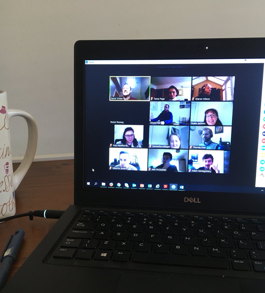 Tess_invests's tweet photo. Crashed my way in to our Belfast team’s “Thinking Thursdays” session. Yep, I pointed out it was Tuesday. Awesome team across the water love the innovation and ideas! But come on, it’s Tuesday. #BelfastHumour #OneTeamOneDream https://t.co/GiZsMJf4Mz