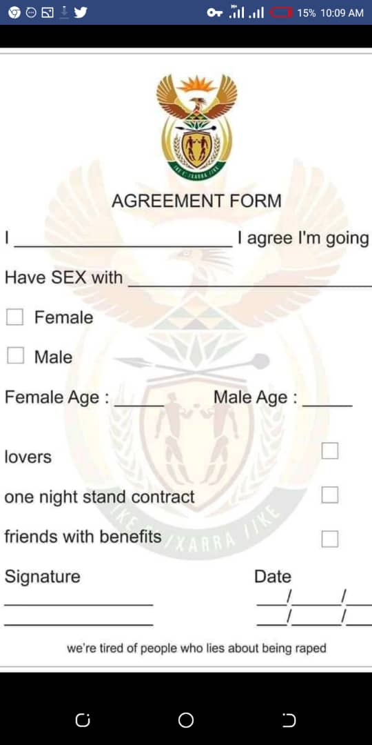 AjobeIsrael's tweet photo. New policy.  Sex has to be legit 😎😏 https://t.co/gIQvZf2pFy