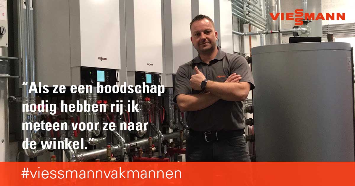 Trots zijn wij op onze collega's die 'gewoon' doorwerken. Lees hier het verhaal van Danny de Joode: ow.ly/LAir50z7yIG #viessmannvakmannen #respect #staysafe