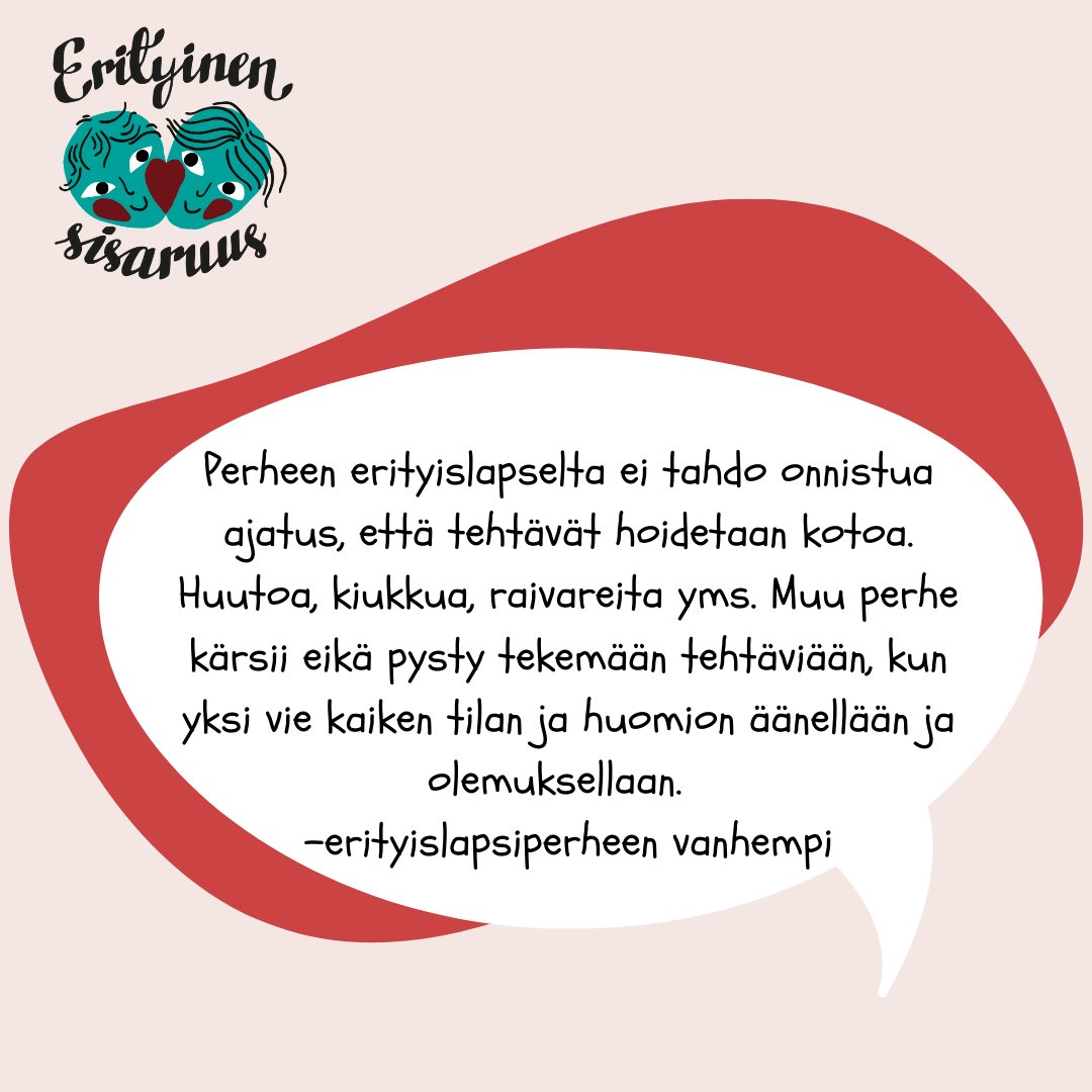 erisisaruus's tweet photo. Tällä viikolla vietetään kansainvälistä sisarusten päivää ja nostetaan sisaruuden monia puolia esiin. Poikkeusolot vaikuttavat myös erityistä tukea tarvitsevien lasten sisaruksiin. Lue tiedote https://t.co/lo2ILwXDZg #erityinensisaruus #sisarustenpäivä https://t.co/F8foZmenaO