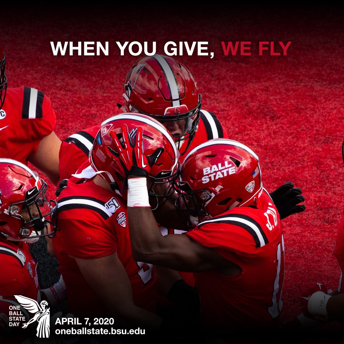 BallStateFB's tweet image. When you give, #WeFly! 🔴⚪️⚫️

Our program had many memorable moments in 2019, and we are already looking forward to even more this coming fall.
 
Join us in celebrating #OneBallState.
 
LEARN MORE ➡️ oneballstate.bsu.edu

#1AAT | #OneBallStateDay