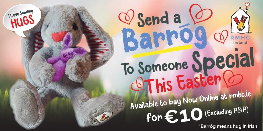 If you would like to send someone a #Barróg for #Easter click the link below and send that person you miss hugging most a big #HUG for Easter! 🐰❤️#easterbunny #EasterHugs #KeepingHugsClose
rmhc.ie/what-we-do/sho…