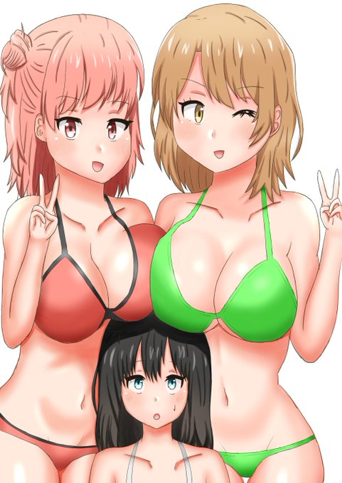 俺ガイルヒロインズ
#俺ガイル
#雪ノ下雪乃 
#一色いろは 
#由比ヶ浜結衣
#イラスト好きと繋がりたい 