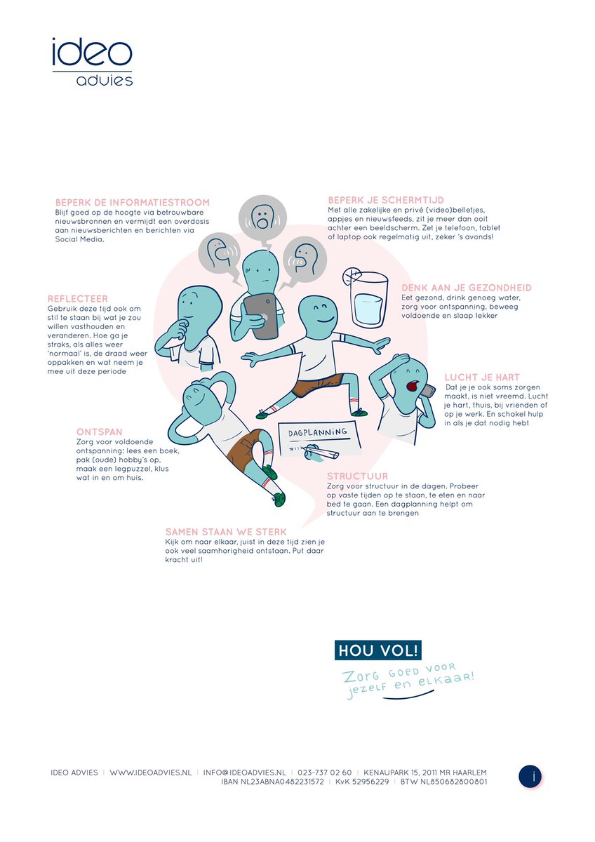 Zorg goed voor jezelf en elkaar! #houvol #samenstaanwesterk #saamhorigheid #thuiswerken #nuallesandersis #dankbaarvoorzorghelden