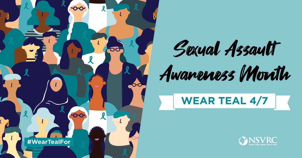 Help us shine a light on #SAAM today as we wear teal for the Day of Action. #IAsk #consent #preventionispossible