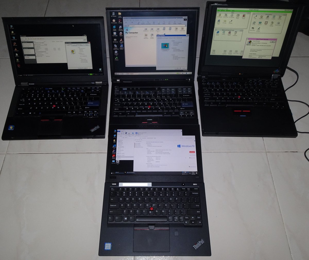 Yeo Kheng Meng Others Show Off Their Wfh Setup I Show Off My Thinkpad Retro Museum Ibm 390e 1999 Last With Win 3 1 Support Ibm T42 04 Last With Win