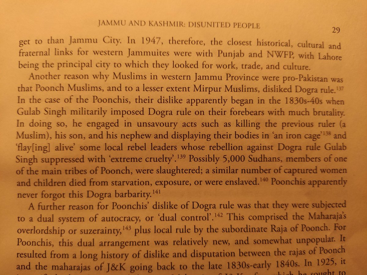 More than 5000 poonchis, majority from Sudhan tribe living in Poonch, who resisted the Dogra/Sikh rule imposed by Gulab Singh, were slaughtered by invading forces in 1830s. Poonch reported a series of massacres and genocides from 1830s to 1947 by the Dogra forces.  https://twitter.com/aleemudasir/status/1247469503539056642