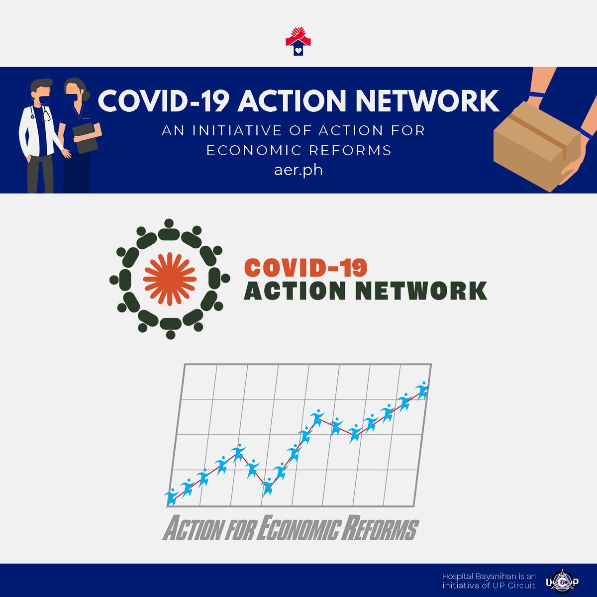 HospitalBayani's tweet photo. Thank you, COVID-19 ACTION NETWORK, for partnering with us in helping our frontliners! Find out more about them at https://t.co/yl79mQ2Qq6!

#HospitalBayanihan
#SolusyongMedikal
#BangonPilipinas https://t.co/GUmikyJSbw