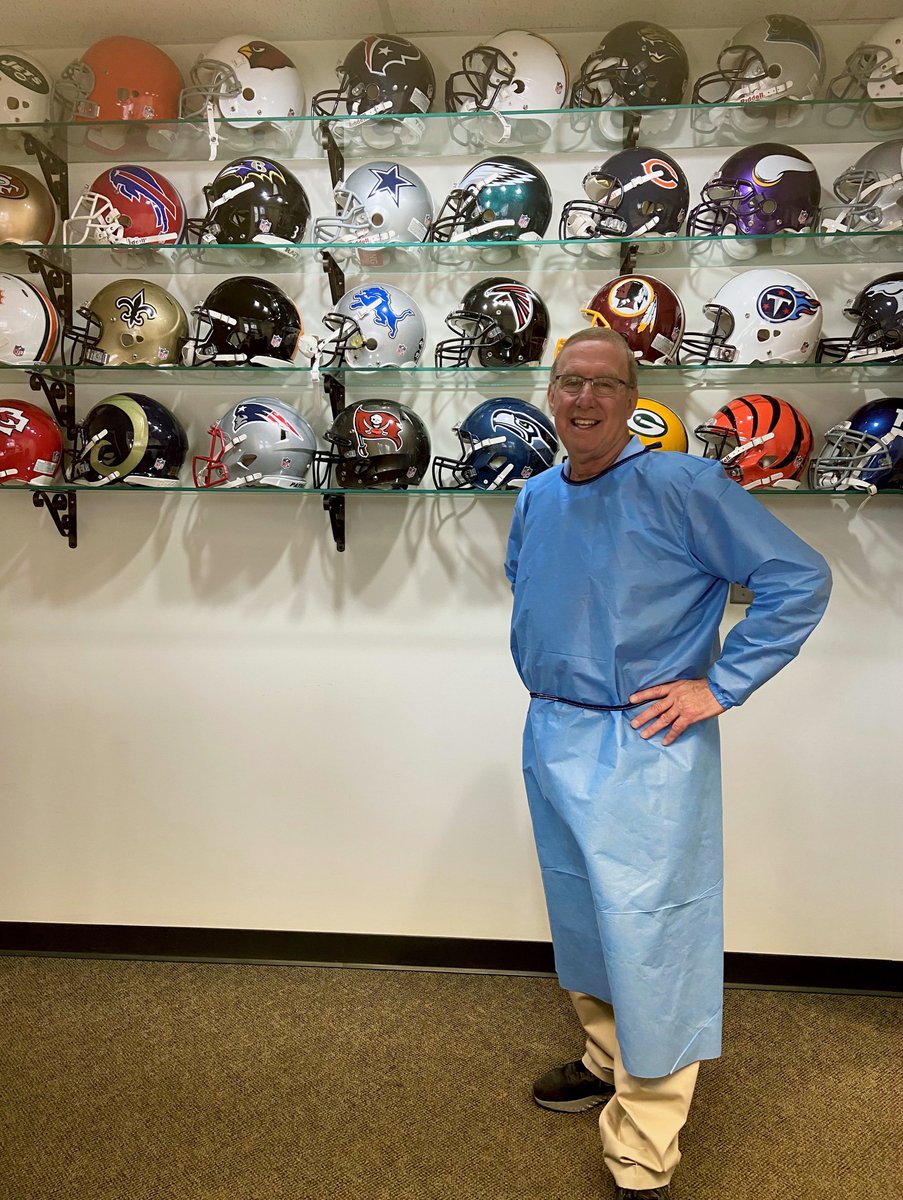 GilmanGear's tweet photo. What do you guys think about our new surgical gowns? Our team is so excited to be on the front line to help out our medical community and all that they do! https://t.co/DmHdWqEZQL