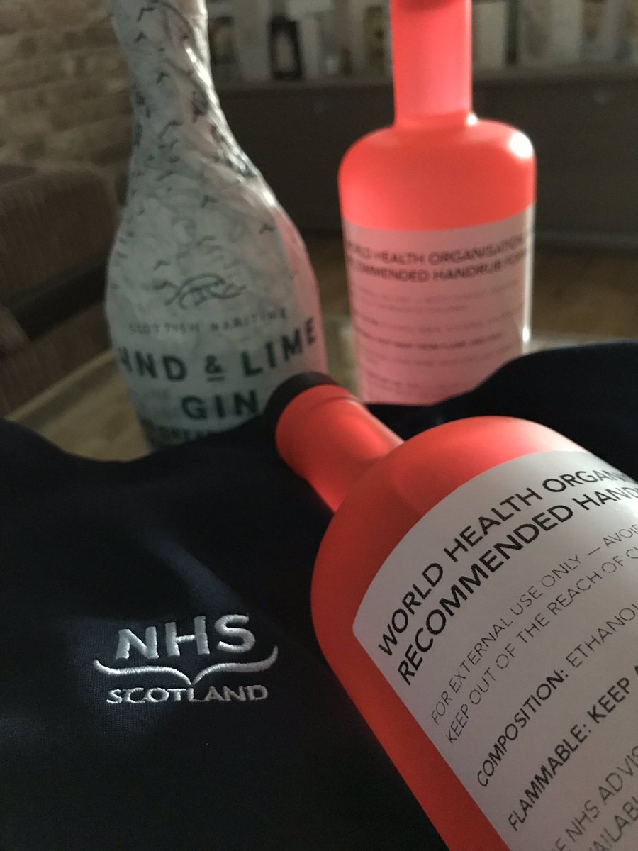 SeonaidW's tweet photo. Thank you @leithdistillery @hannah_portofleith for the alcohol gel, a massive help! I will enjoy the gin #supportlocalBusiness #SupportNursesAndMidwives https://t.co/Nu2kncgl4X