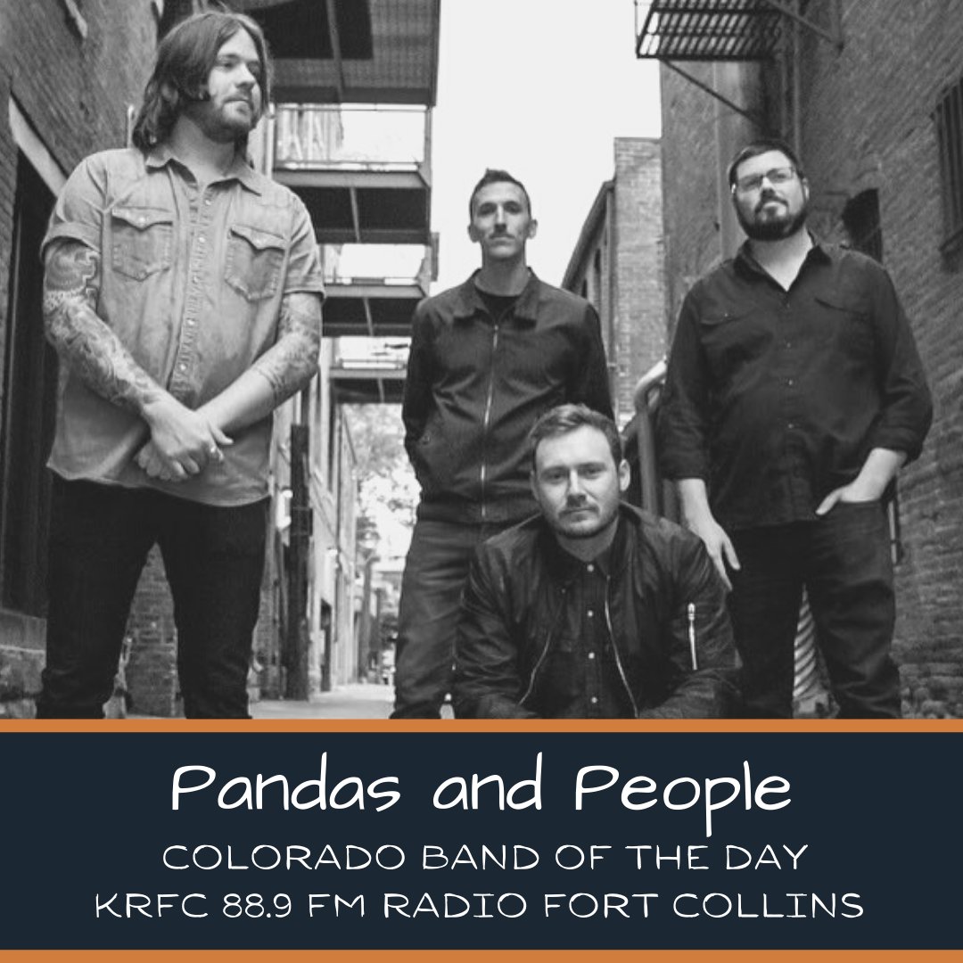 krfcfm's tweet photo. Every Monday - Friday until May 1st, we're giving some extra love to one #Coloradoband, with a Band of the Day highlight, and today's love goes out @pandasandpeeps. Tune in today and catch some tunes each hour from this awesome local band! https://t.co/SA607VXiNr