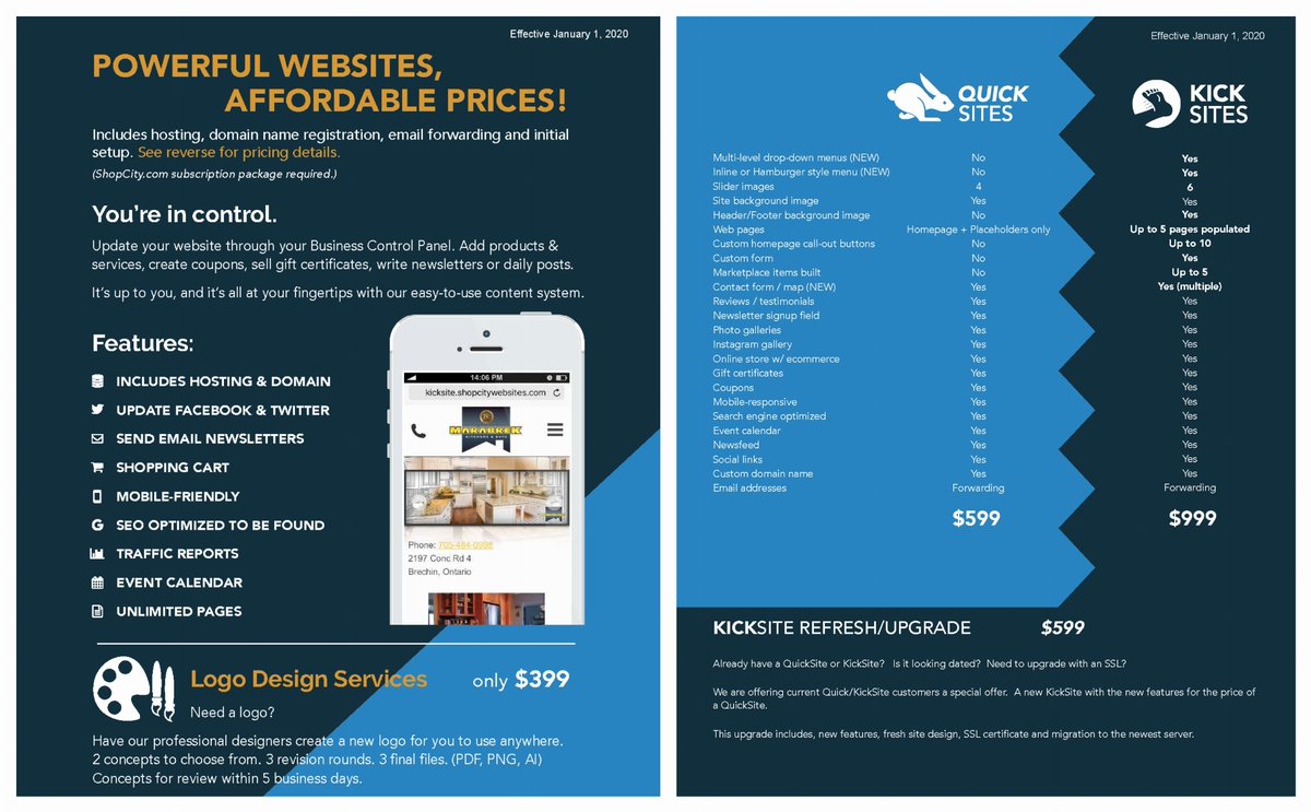 Does your business need a website and/or logo design? ShopCity.com is here to help with excellent service and affordable pricing! Contact us at ShopCity.com/Packages<br... more at shoplocal.ly/460Dd