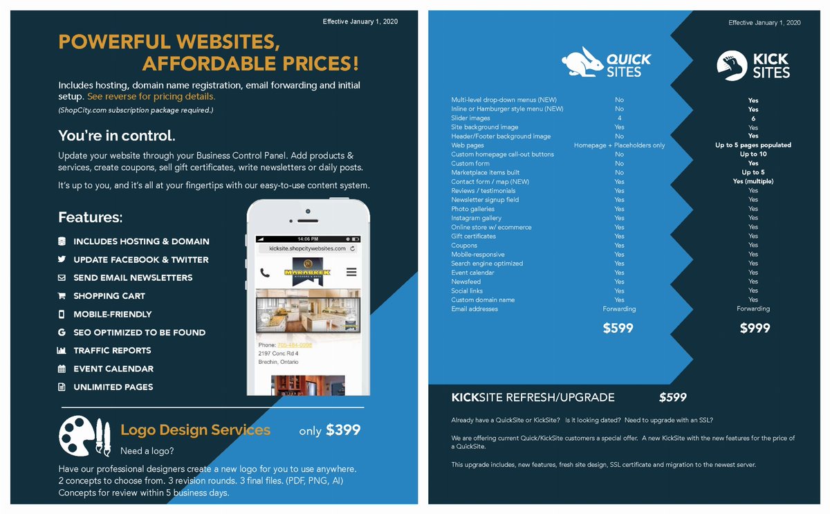 Does your business need a website and/or logo design? ShopCity.com is here to help with excellent service and affordable pricing!

Contact us at ShopCity.com/Packages&lt;br... more at shoplocal.ly/460Dd