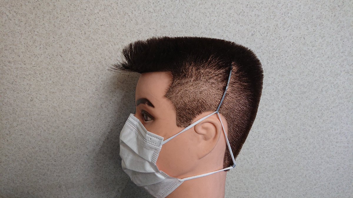 ট ইট র 秀仁 マスクで耳が痛くならないように 後ろで止めるのをよく見ますが 首の後ろで止めると結局耳の上にゴムがかかって痛くなるので 3dプリンタでカチューシャ的な物を作りました これなら耳に全くかからないので痛くなりません 使ってみたい人って