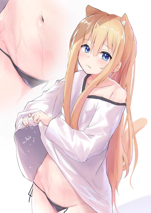 ずぶ濡れのガヴ猫ちゃんが着替えを貸して欲しそうに見つめてくる 
