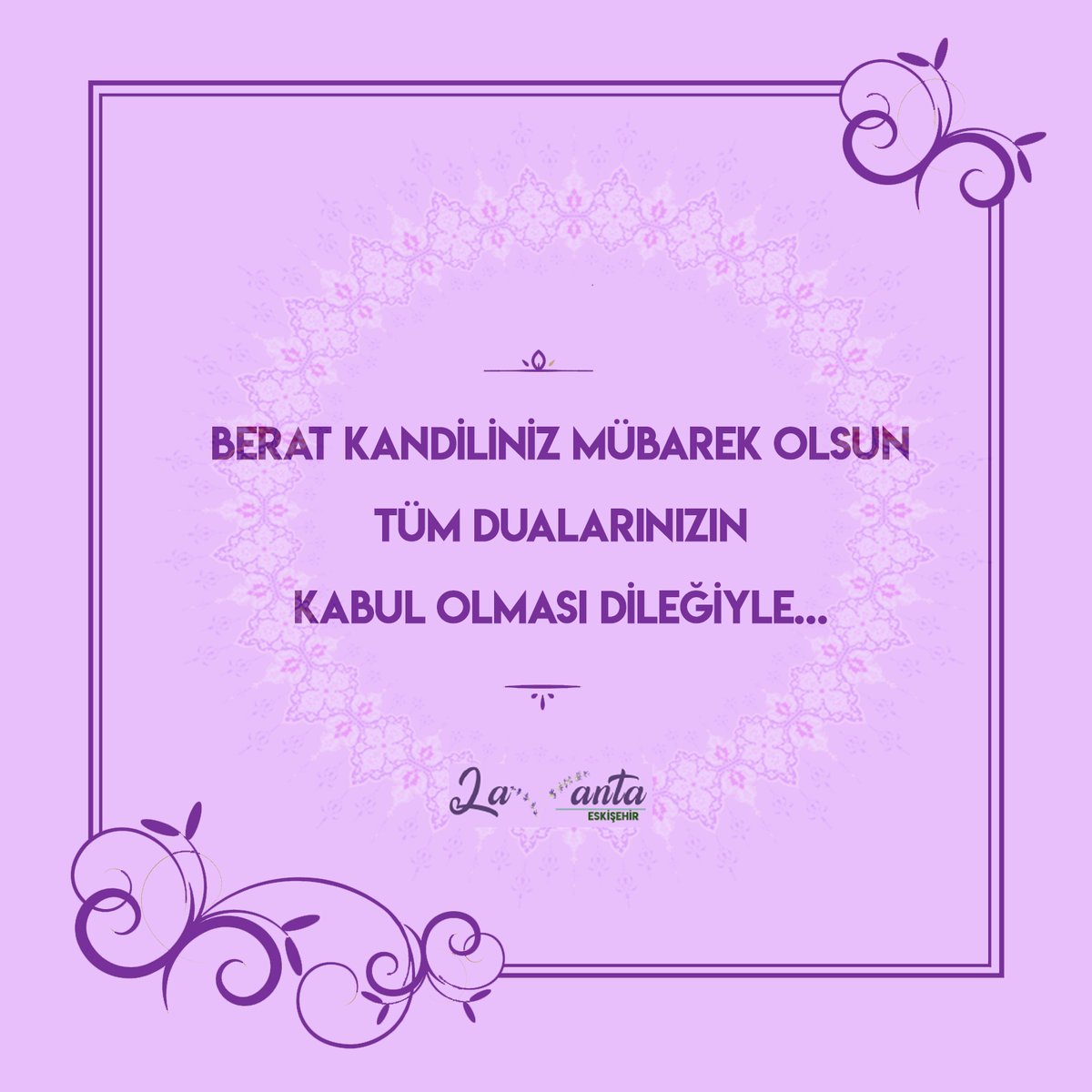 Kandiliniz Mübarek Olsun...
#beratkandili #kandil #evdekal #teşekkürler #eskişehir #eskişehirlavantabahçesi #lavanta #lavantaeskişehir #eslavanta #lavantaes #lavantaaşkı #lavantasehri #celalpetrol #celalpetrolurunleri #lavantabahce #bahcelavanta #lavantabahcesi #lavantalar