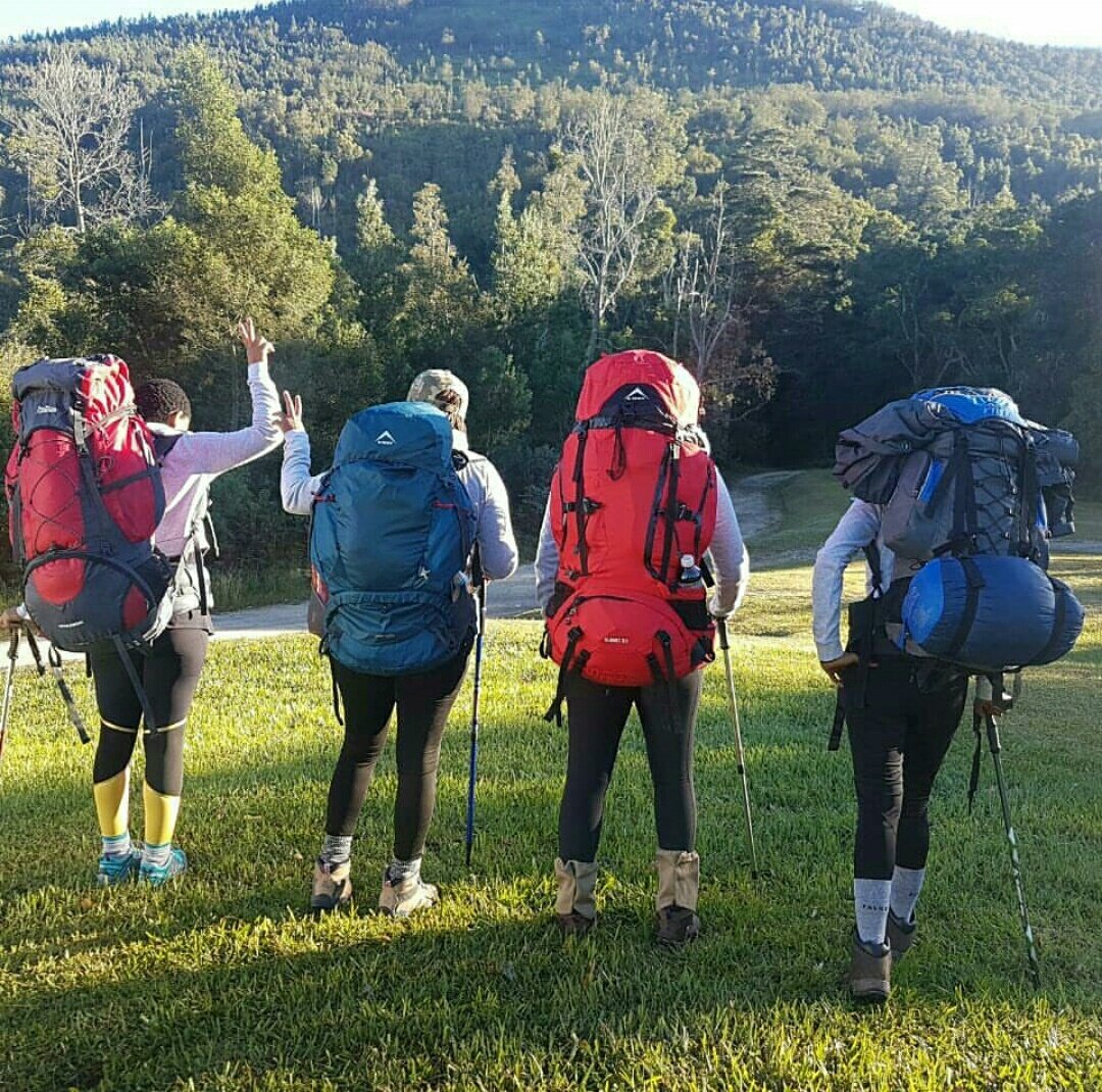  #21Days21Destinations This week is dedicated to  #hikingafrica and I am going to take you back to our 5 day Oteniqua Hike in Knysna. The trail is up to 8 days but we opted for 5. We travelled from different parts of SA and slept over in one of the cabins. Spirits were high 