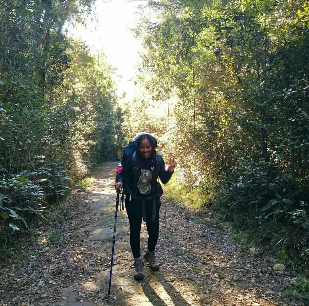  #girlswillalwaysbegirls.... Because we were busy having a photoshoot of a life timeeee...our friend on the last frame kept it moving and we missed a turn which cost us almost 3hrs of walking to a dead-end on day3.... #hikerslife  #khenkethamzansi  #Outeniquahike2018