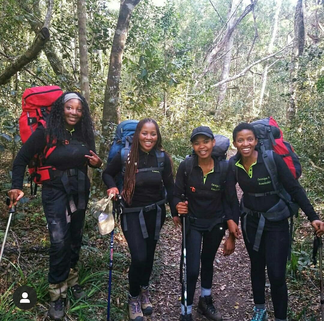 Can you see how happy we were... We had only 5km remaining. I thin the whole trail was about 77km. Do you wanna guess what was our first stop.. @SteersSA. We looked for the nearest fast food spot and ate the hell out of those burgers . We were tired of oats and easy mix dishes..