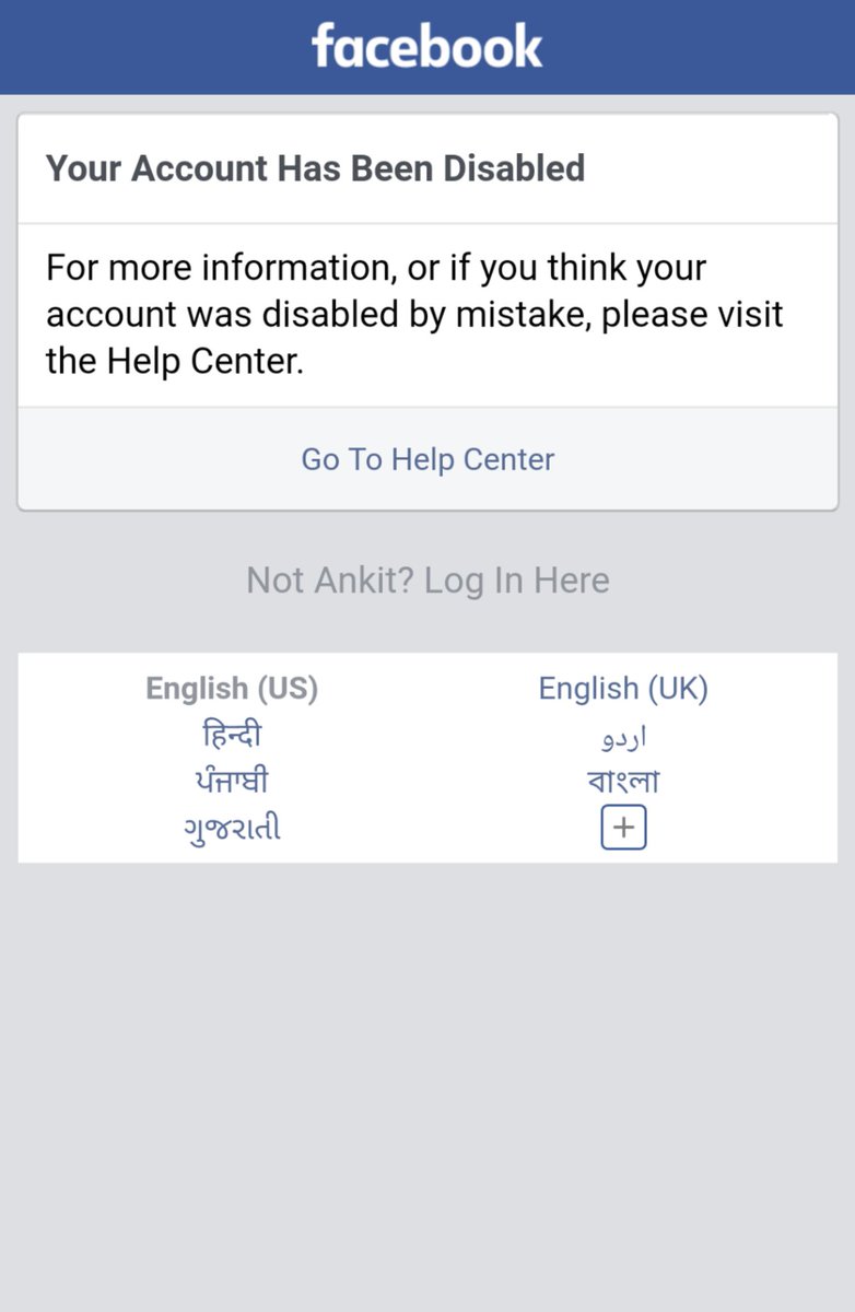 Hello Facebook support team 
I have tried to login my account since last month but unable to login. It was my official account as well, Have  memories in it. 
I want my account back. So please help me.
ankitdon11@gmail.com
<a href="/Facebook/">Facebook</a> <a href="/markzukerbergfb/">markzukerberg</a> 
<a href="/facebookapp/">Facebook App</a>