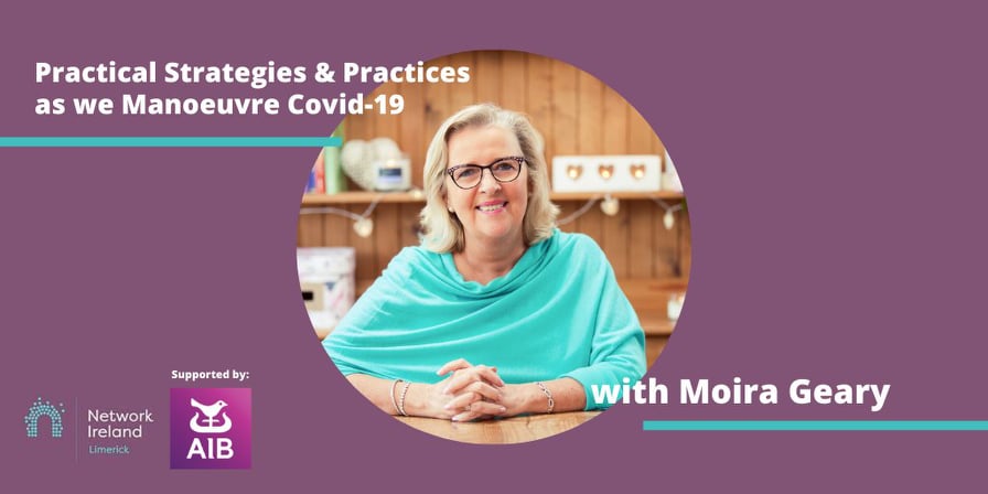 This a reminder for those of you wishing to attend our webinar tomorrow evening with Moira Geary based on "Practical Strategies &amp; Practices as we Manoeuvre COVID-19". Register at this link: tinyurl.com/vx3sr6v #NetworkIreland #PowerWithin #BackedByAIB