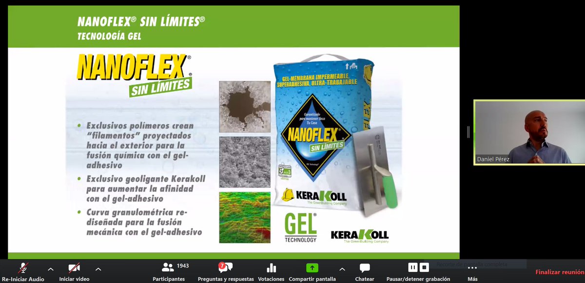Celebrado nuestro #kerakollcampusonline sobre Impermeabilización y Sistema Cerámico. <a href="/DaniKerakoll/">Dani Kerakoll</a>  espectacular como siempre ha explicado los sistemas propuestos por <a href="/kerakoll_ES/">Kerakoll ES</a>. 
Gracias a los asistentes por participar en la jornada formativa.
#andràtuttobene 
#todoirabien