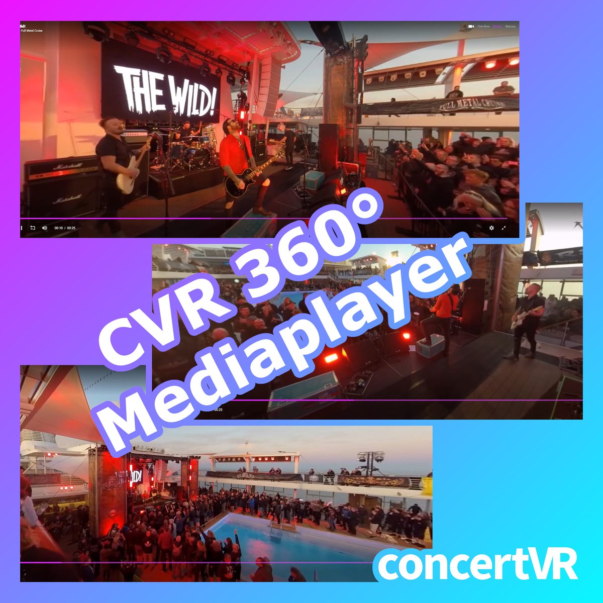 Check out the new “CVR 360° Player” on concertVR. 

Stay informed and join the Newsletter.

#concertvr #StayAtHome #StayHome #o2music #krombacher #schweppes #o2deutschland #thundermother #LenaMeyerLandrut #VirtualReality #mediaplayer #360video #thewild #wacken #fullmetalcruise
