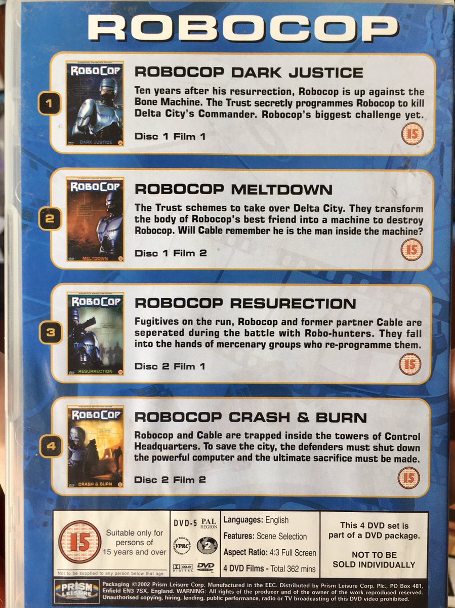 StephanieSermon's tweet photo. Today’s mail:
#Jumanji the board game, and #RoboCop: #PrimeDirectives (4 part mini-series) DVDs! 😃😃😃 https://t.co/I8uSDe5GBK