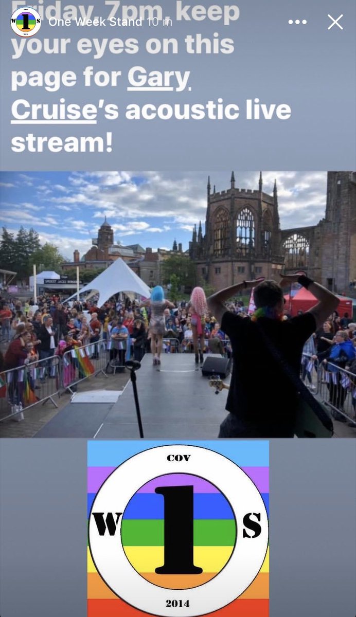 oneweekstand's tweet photo. Keep your eyes on our Facebook page for @gazcruise92’s live stream acoustic set in Friday! https://t.co/jH1MDbins4