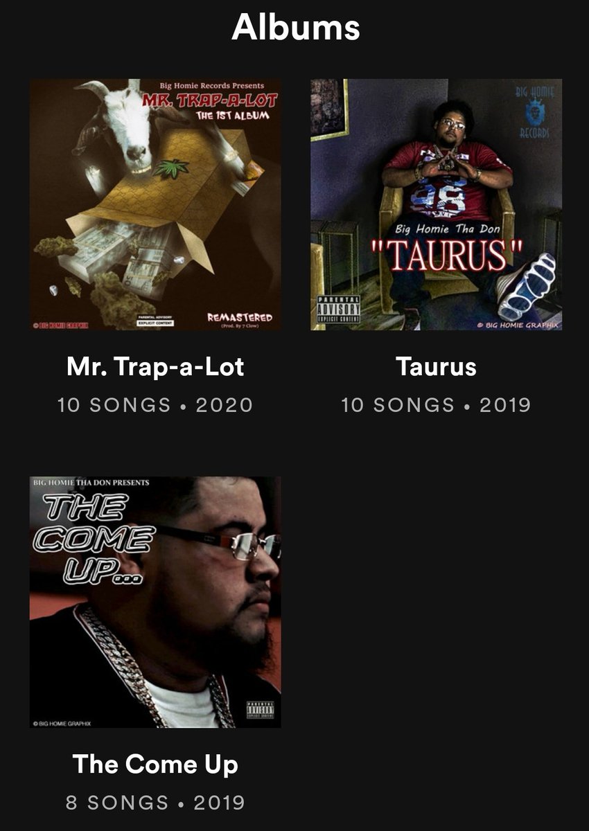 BigHomieThaDon1's tweet photo. @TheDownLowDavis Three #Albums Out Now Via #Itunes, #Spotify and Most #Plateforms 
"Big Homie Tha Don" #Music 

#Itunes: https://t.co/0kA2vvujME

#Spotify: 
https://t.co/1OAsikES09

#YouTube:
https://t.co/095GMeSHbF

#iHeartRadio:
https://t.co/gqilTn2rsV https://t.co/QvTbTmFWrO https://t.co/4IYXDZcsZs