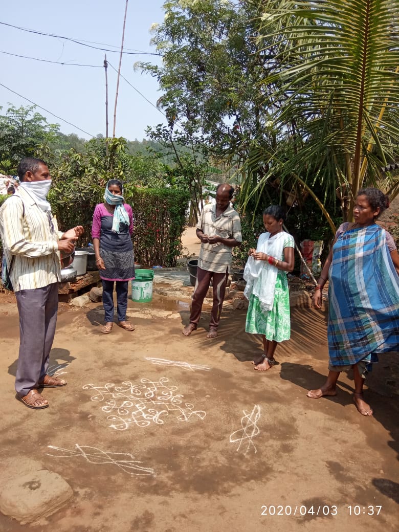CHAITANYASHRAV2's tweet photo. Corona awareness programmes for last one week in and around villages of minumuluru. https://t.co/E3amRsvOL0