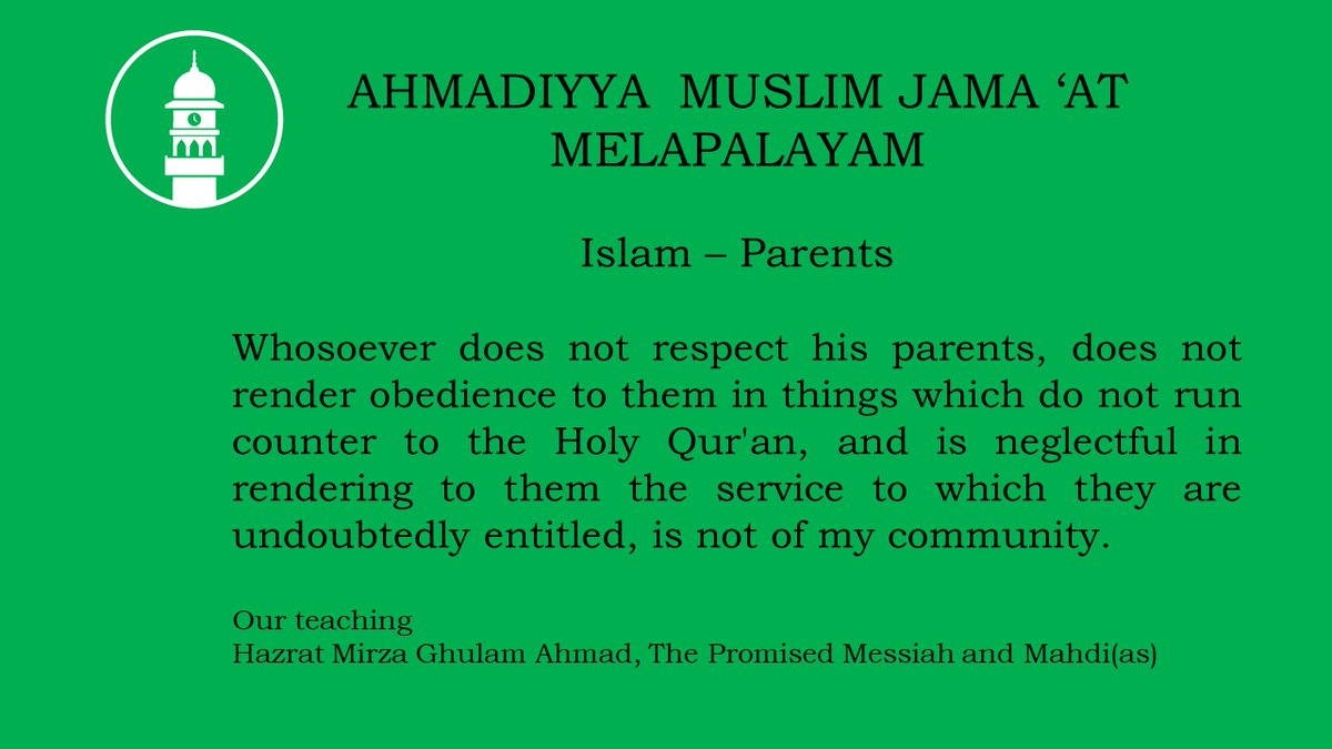 Shafeek1992's tweet photo. Islam - Parents 
#AhmadiyyatTheTrueIslam @islaminind https://t.co/ns1296pjx6