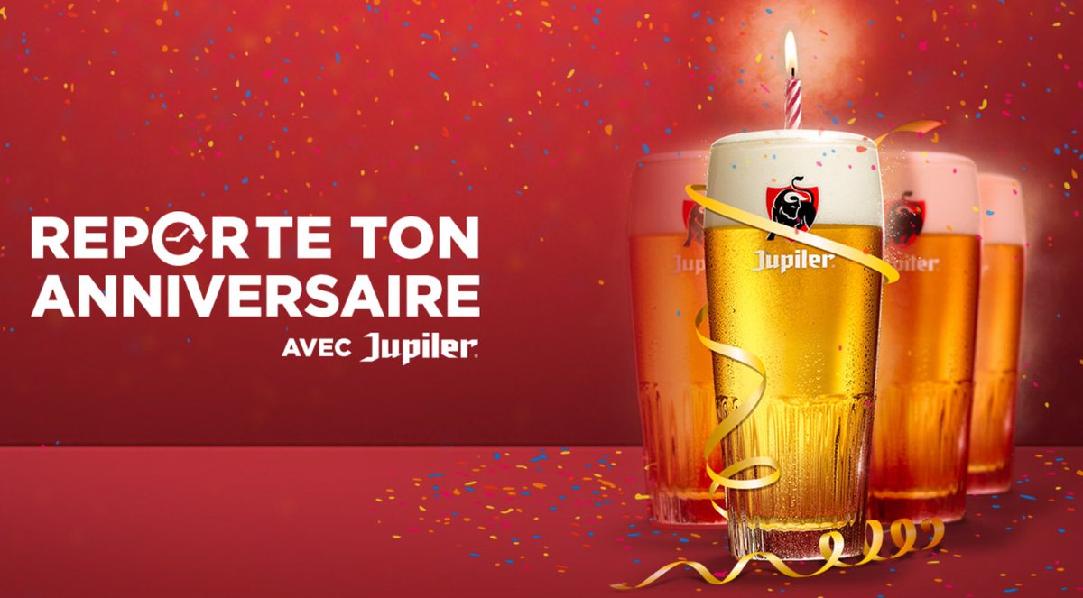 Vous fêtez votre anniversaire pendant le confinement ? La bière <a href="/Jupiler/">Jupiler</a> offre 10 bières sous forme de bons d’achat à dépenser dans votre bar préféré si votre anniversaire tombe entre le 1er mars et le 30 avril ➡ jupilerbirthday.be/fr