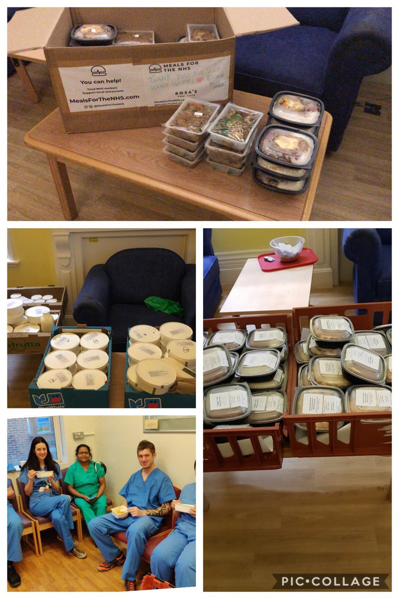 Laura_Blakey's tweet photo. A massive thank you to @MealsForTheNHS who have been  providing the staff at @WhippsCrossHosp daily deliveries of delicious food - keeping them going throughout their shifts! 🙏🏻🙌 #feedthefrontline https://t.co/nMoTdEfwR0