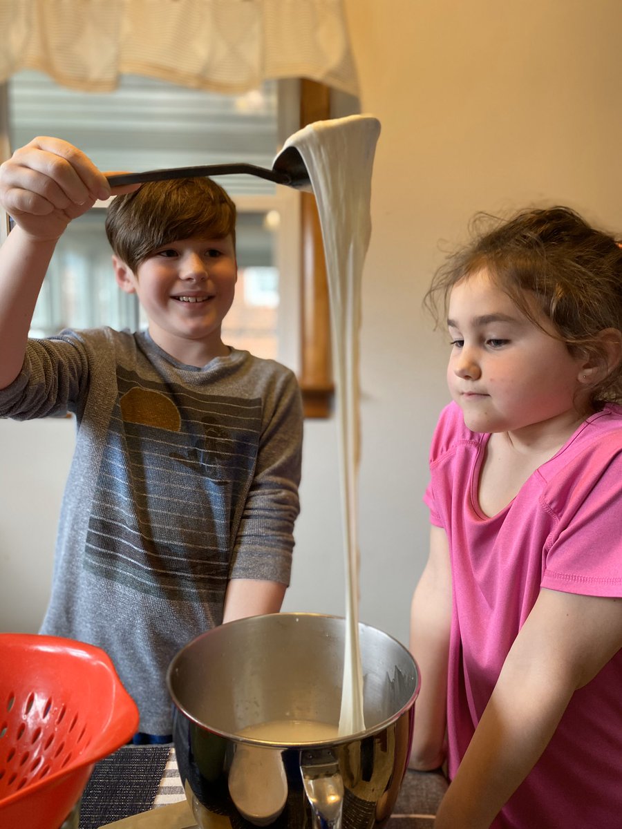 WendyCrayK's tweet photo. . @CVMonroeEagles Finn and a Elliette wanted to show you some pics from our @CaputoBrothers Mozzarella class! #stretchtogether #gameonmonroe https://t.co/txhQAFF4Xo