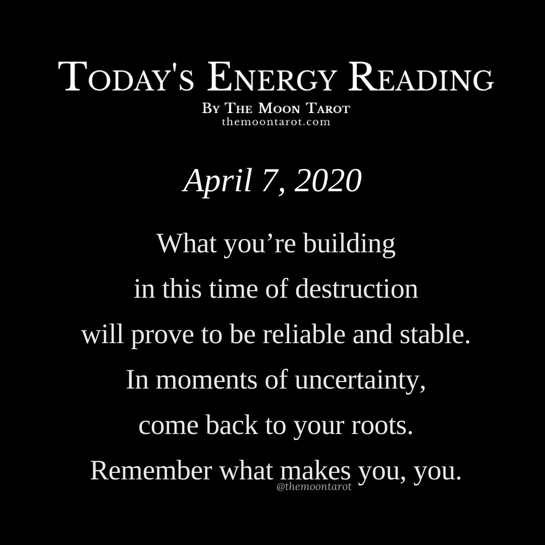 themoontarot_'s tweet photo. Today’s Energy Reading 4/7/20 https://t.co/GB7i4KV7wD