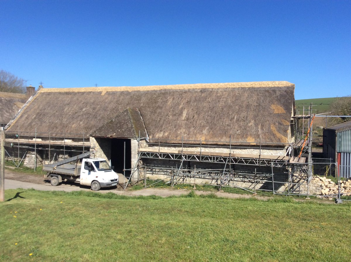 Well we got this one finished, new flush turnover ridge , repairs to thatch bird damage , new wire to stop damage