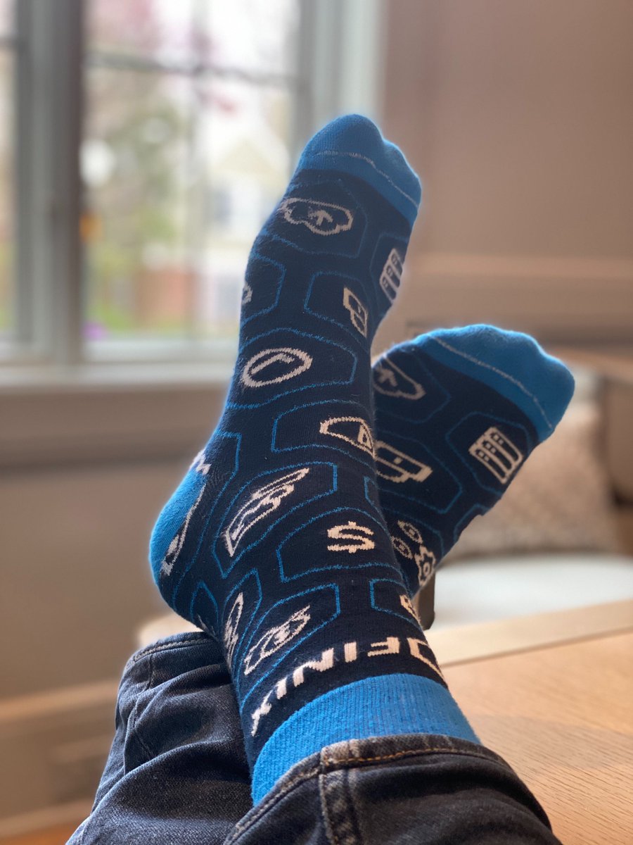Finix has instituted an official 'no shoes no problem' policy. But just because you're working in socks doesn't mean you can't be stylish. Show us yours for a chance to win a cool Finix pair! #showusyoursocks