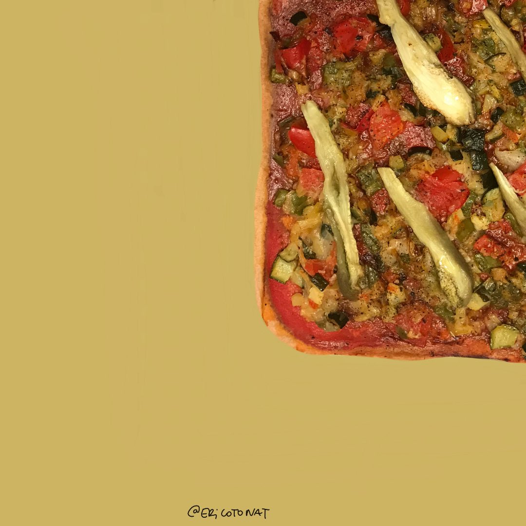cotonatcoach's tweet photo. #2 Pizza de espelta con verduras #EnCuarentena #healthy #foodie https://t.co/vUQR65fO1g