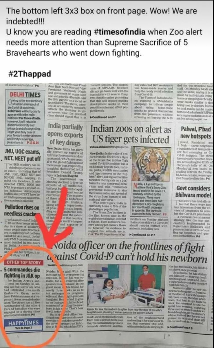 Shame on you <a href="/timesofindia/">The Times Of India</a>.Can they stop demeaning our bravehearts?Is this what they deserve? <a href="/PMOIndia/">PMO India</a> <a href="/narendramodi/">Narendra Modi</a> <a href="/KumariDiya/">Diya Kumari</a> <a href="/rajnathsingh/">Rajnath Singh</a> <a href="/Gen_VKSingh/">Gen VK Singh</a> <a href="/Ra_THORe/">Col Rajyavardhan Rathore</a> <a href="/atahasnain53/">Syed Ata Hasnain</a> <a href="/adcajay/">Maj Ajay Yadav</a> <a href="/sudhirchaudhary/">Sudhir Chaudhary</a> <a href="/RajatSharmaLive/">Rajat Sharma</a> <a href="/majorgauravarya/">Major Gaurav Arya (Retd)</a>  <a href="/Vedmalik1/">Ved Malik</a> <a href="/bhushan_gyan/">Lt Gen Gyan Bhushan</a> <a href="/PashaSehgal/">Lt Gen DP Sehgal</a>