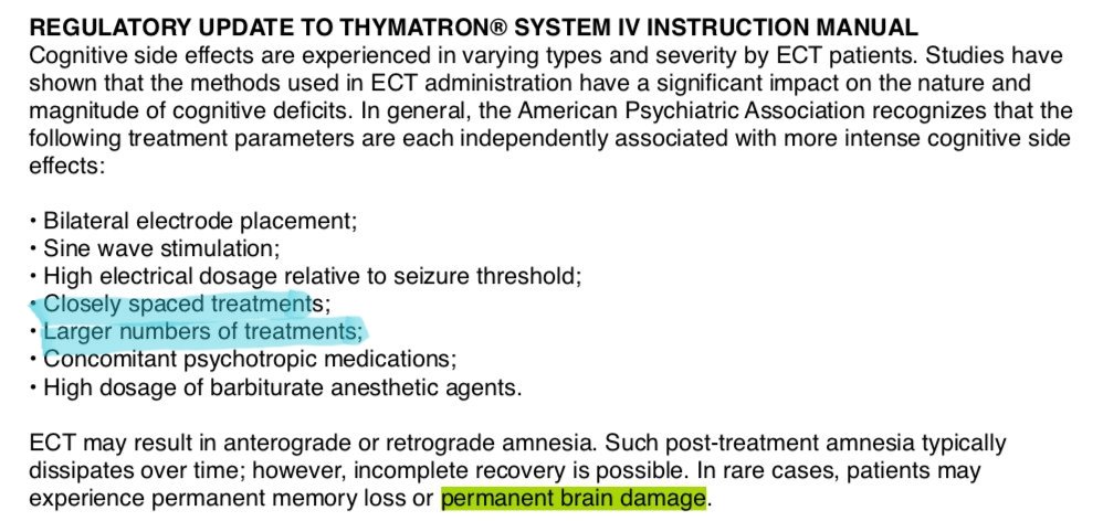 Exploring  #PatientSafety issues at  @NHSEngland re  #AuditECT. Apparently  #ECTAS are but a certificate for the wall w/ zero accountability for not meeting basic criteria, risking permanent  #braindamage  #MemoryLoss per  #Thymatron user manual.  @ptsafetyNHS  @CCQI_  @rcpsych  @LisaTra1  https://twitter.com/NickWebb30/status/1247484343561273345