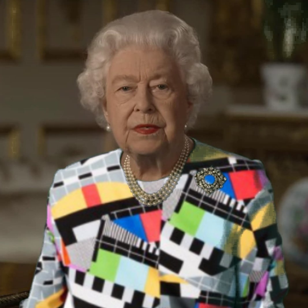 MartinFoertsch's tweet photo. My #queenscreen favourite. 😆 #testpattern https://t.co/d8eZpDqbjx