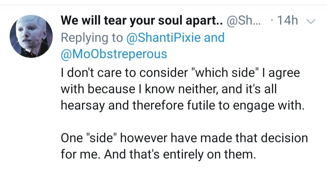 This from an anon that was involved in antifascist work, apparently.But now they& #39;re not interested in an antifascist activist being slandered/ blackmailed by a woman who self declares as NOT being antifascist.Mad eh & not all of us have protection to talk shit frm behind a mask