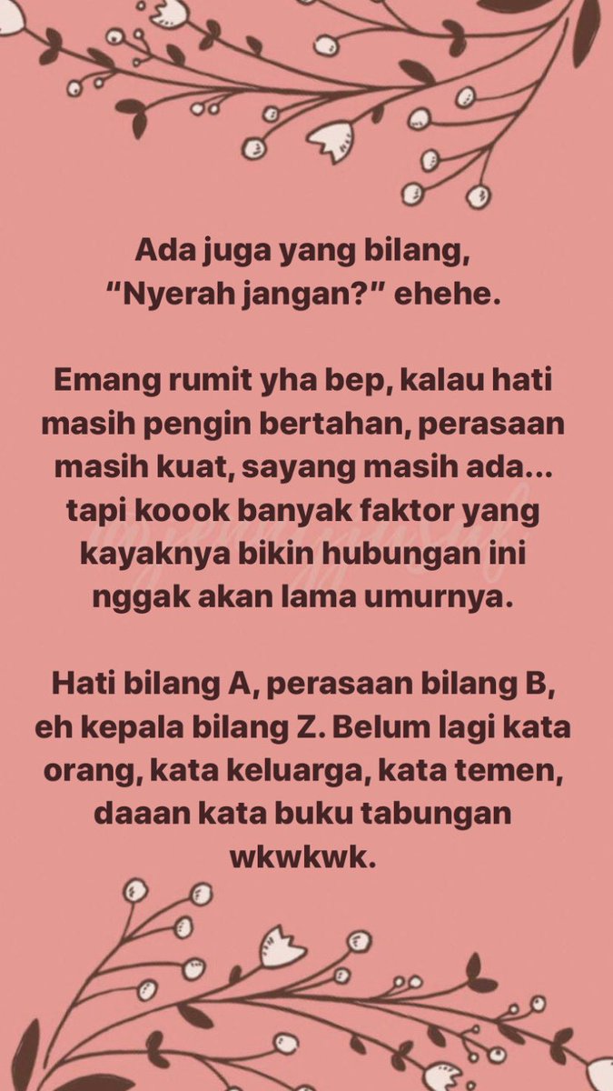JennyJusuf's tweet photo. Putusin, jangan?

Lagi bahas di IG stories nih. Yooookkk https://t.co/z7wH6i4JYz