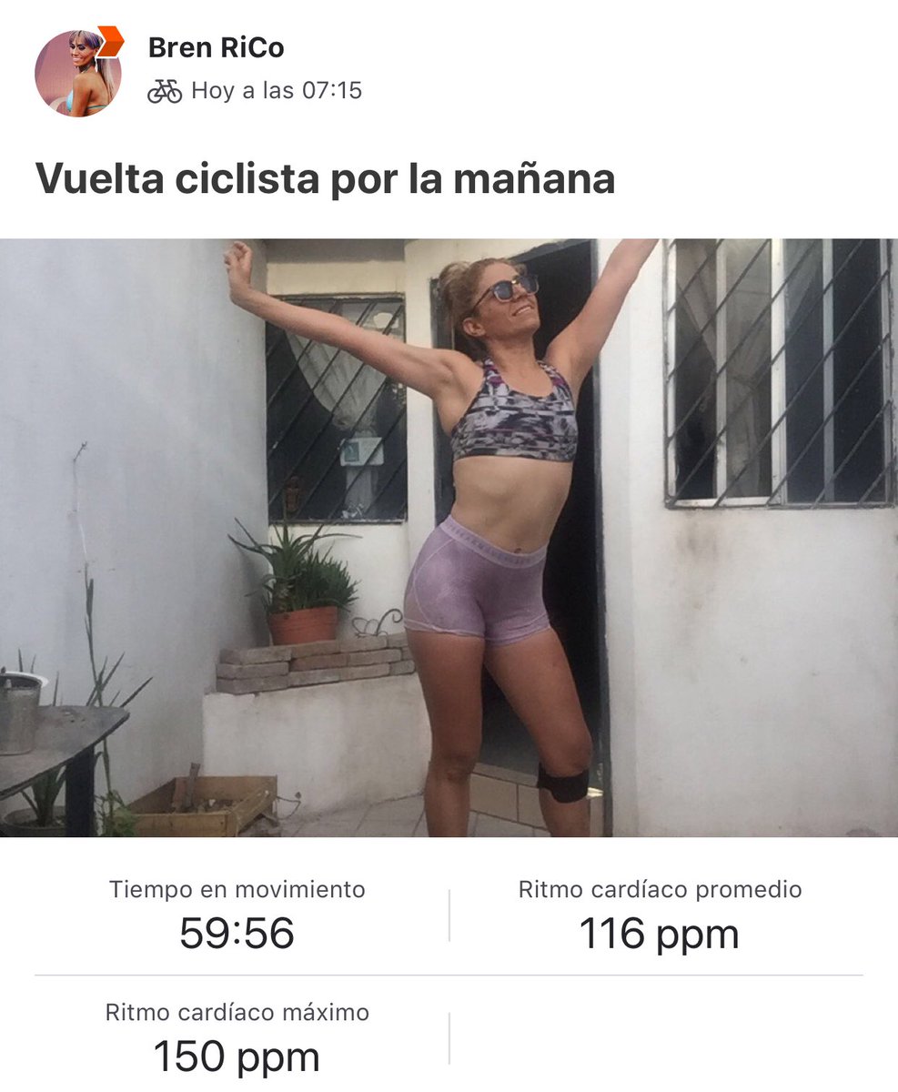 GlamBren's tweet photo. #Martesdemotivacion buenos días !!! Ya hoy un poquito de ☀️ & activándome 👄💁🏼♀️ #coffeelovers #strava #Spinning #indbike https://t.co/HmnigYveQp