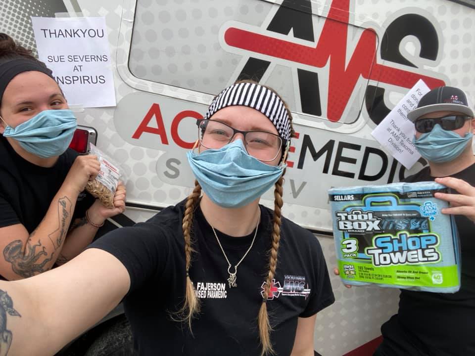InspirusRewards's tweet photo. Shout out to another team member who’s giving back and helping out her local community. Sue Severns, director of program management, made 180 masks and donated them to @acutemedical1. Thank you for your contribution, Sue! https://t.co/QdJe6K0ovy #BringJoyToWork #GiveBack #COVID19 https://t.co/qz18Np6EKs
