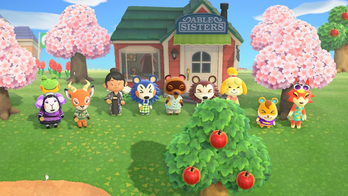 We all came together to fart. #AnimalCrossing #ACNH #NintendoSwitch