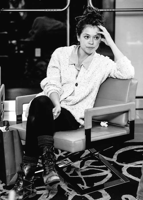 tatiana maslany as frances • yes, she still goes by frances • she owns a vlog: suckitaynrand• she's lost count of how many roommates ran away from her• when she's not recording her vlog or joining a protest or making art she tries to major in biology